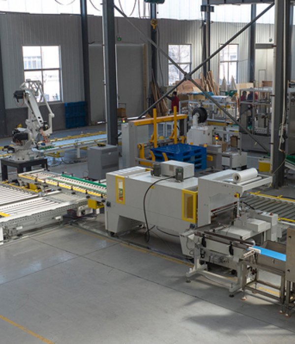 燃料棒自動(dòng)套膜收縮碼垛包裝線(xiàn)